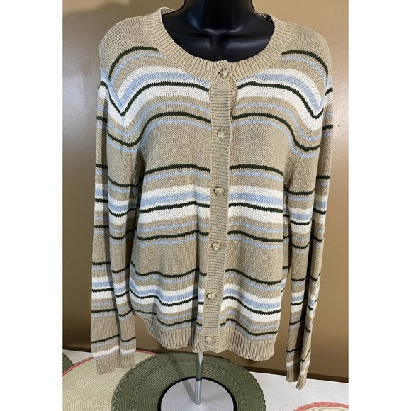 Vintage 90s American Eagle Outfitters Women’s  Button Up Sweater Size L - Picture 1 of 16